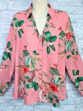 Express floral Portofino blouse